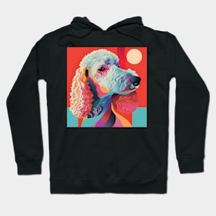 Bedlington Terrier in 80's Hoodie